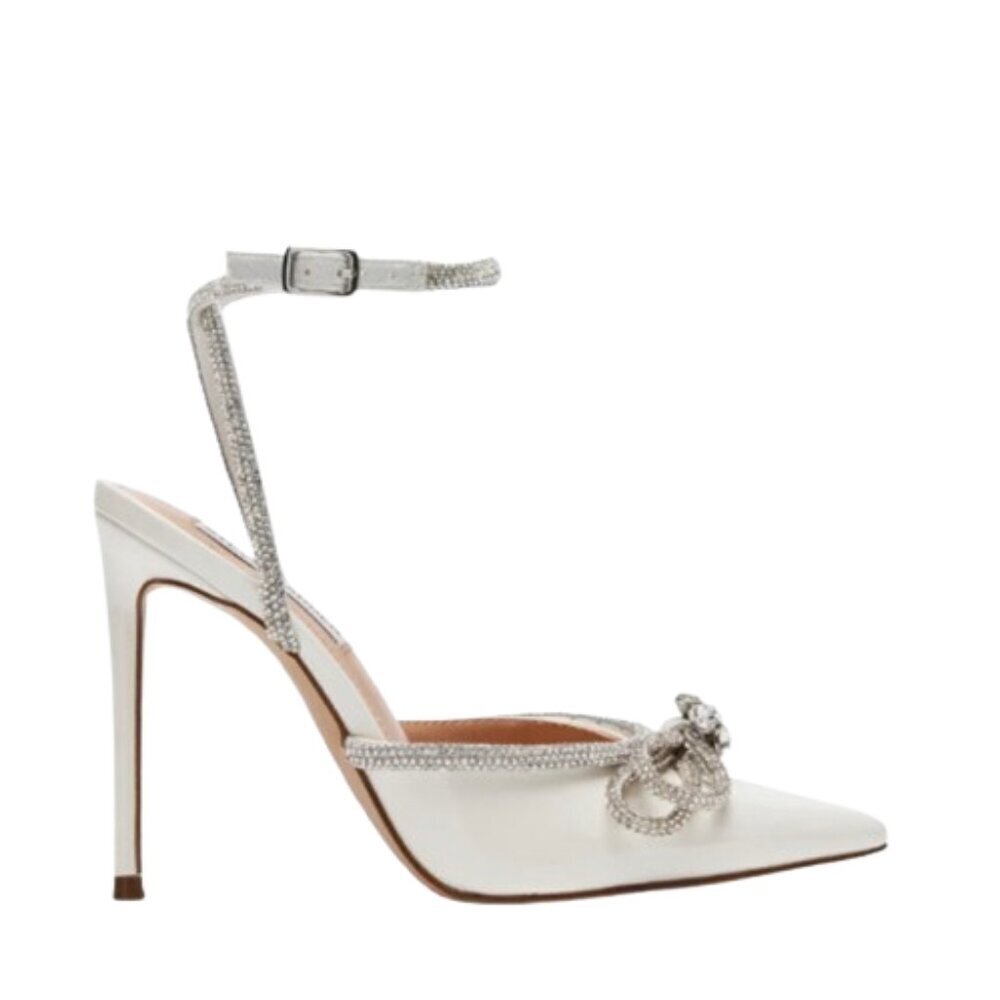 STEVE MADDEN- VIABLE WHITE- White Bow-Tie- Bridal Shoe - Size 6👰🤍✨